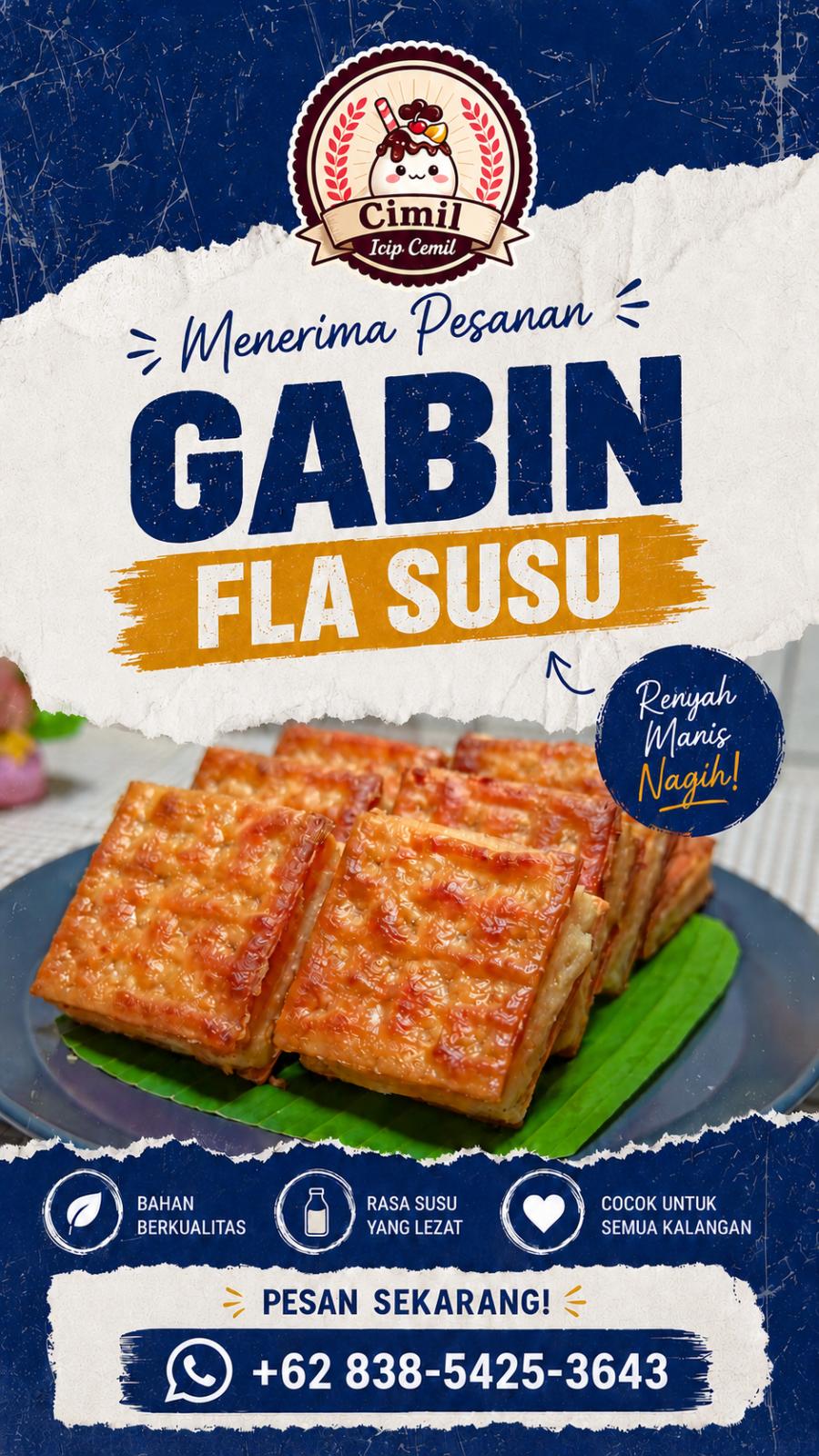 Menerima Pesanan Gabin Fla Susu